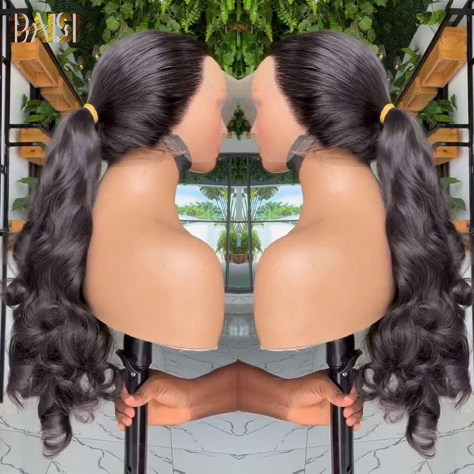 BAISI 250% Dichte Lace Front Perücke 100% Echthaar Körperwelle 360 ​​​​Spitzenperücke Gute Qualität
