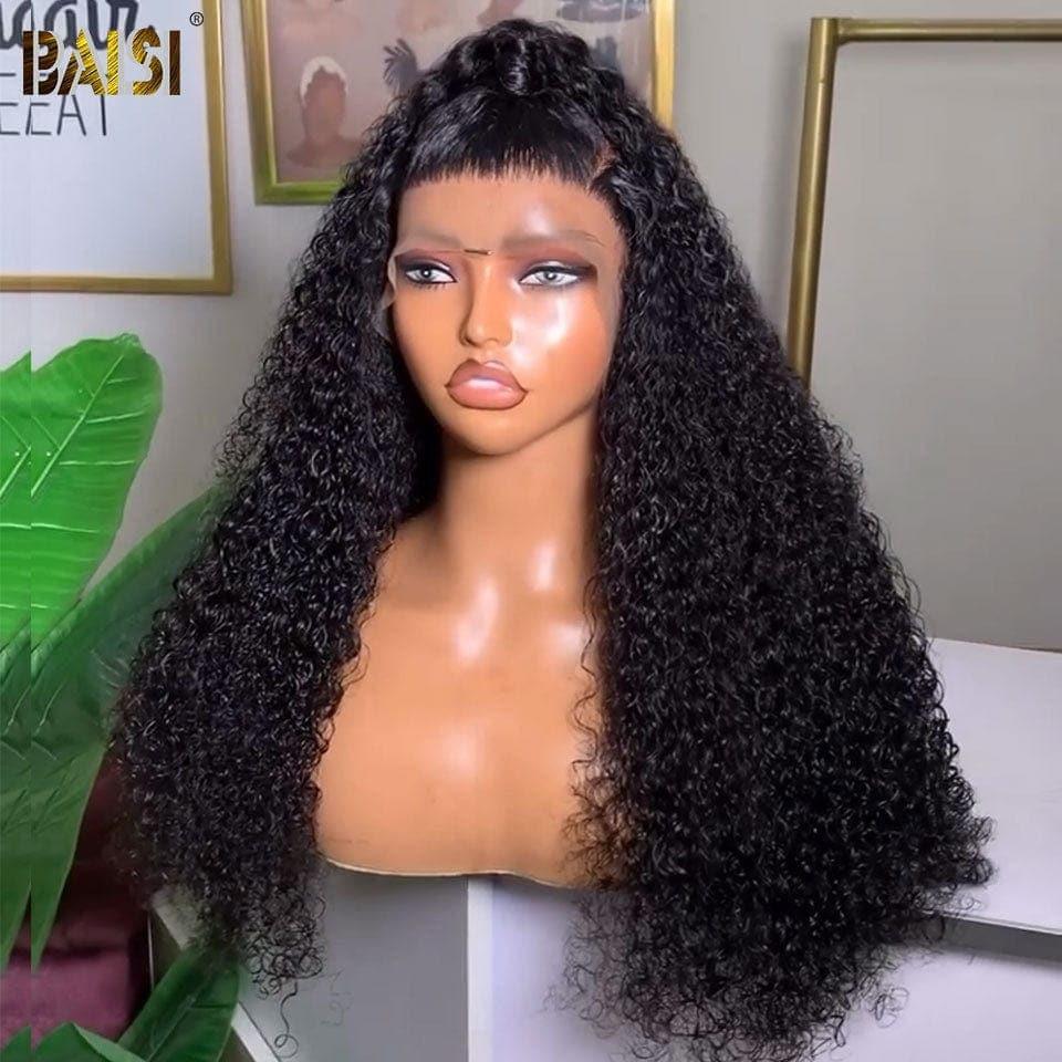 BAISI Achetez 2 perruques minimum au prix d'usine fournisseur 4x4 lace bob curly wave ou en France TVA 0€ 48H arrivé 13X4 Perruques de Luxe Curly 20 pouce A1 Fabriquées par les cheveux double drawn