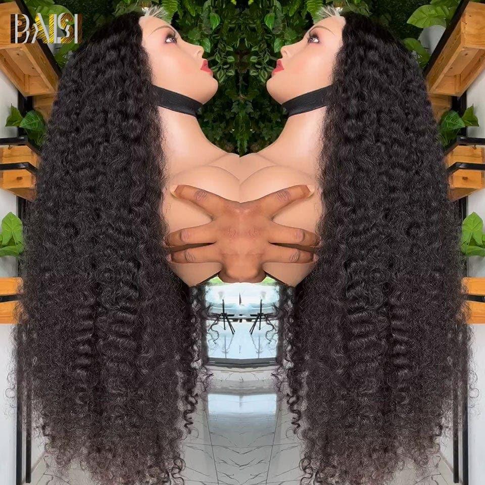 BAISI Bouclé Deep Wave 13x4 Densità 250% con frontale Parrucca di lusso alta gamma oltre 10 anni di utilizzo