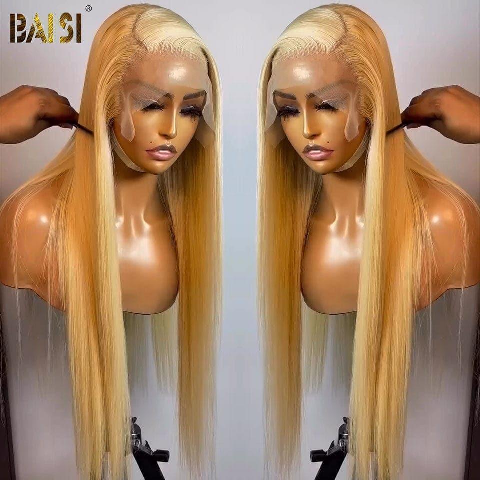 BAISI Peluca personalizada de alta calidad Color rubio #613 liso liso