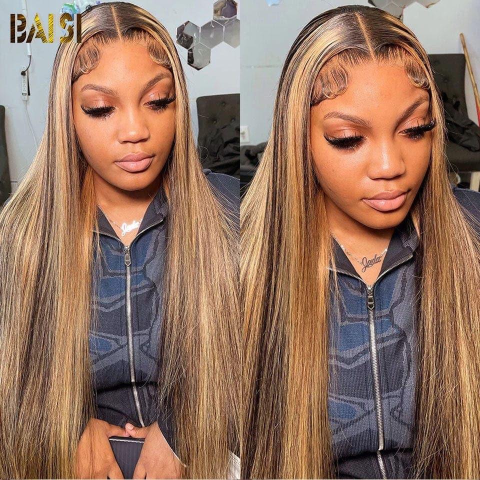 Parrucca Lisci BAISI in Colore Misto #4MIX#27 metà prezzo in 24 ore 175€ in capelli veri al 100%