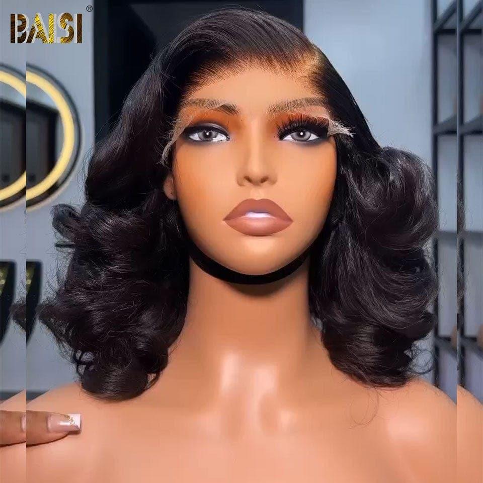 BAISI HAIR FR 100% raw hair 13x4 Frontal Perruque Bouncy curl En Grande Promo B