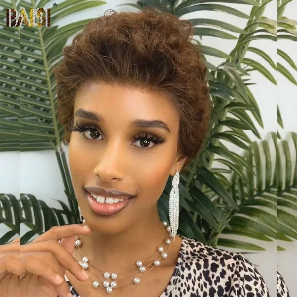 BAISI Achetez 2 perruques minimum au prix d'usine fournisseur Frontal Perruque Body Wave plus Deep Wave en Noir ou Marron en 100% Cheveux Humains