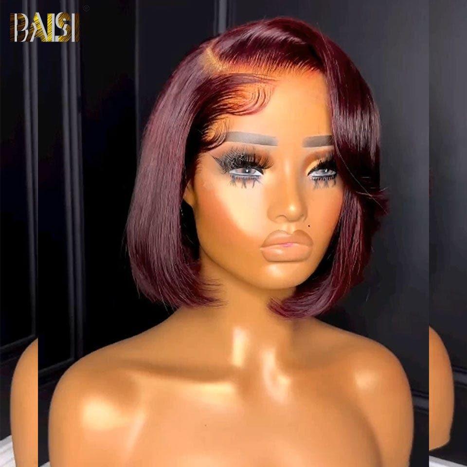 BAISI Pixie Frontale 13x4 lace tranparente 8 Pouce Prix en Promo 68€ finger wave couleurs Marron