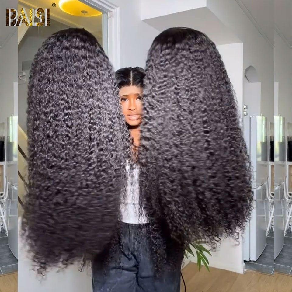 Parrucca frontale BAISI 13X4 onda profonda troppo lunga in 100% capelli umani
