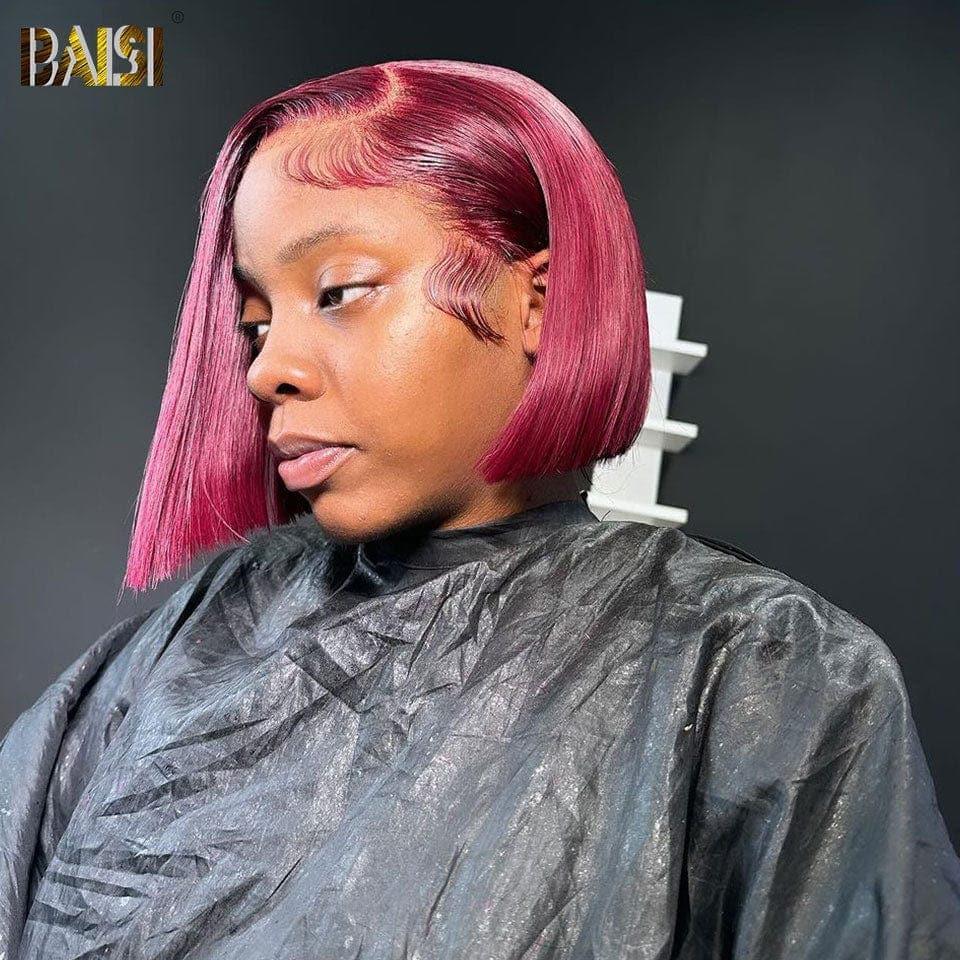 BAISI Pixie Frontale 13x4 lace tranparente 8 Pouce Prix en Promo 68€ finger wave couleurs Marron