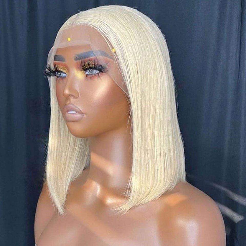 BAISI vente flash 6 perruques bob 320 euro ou 3 perrques 449 euro 2X6 Lisse de luxe 20 pouces et 13X6 curly wave 300% densité  en 100% vrais cheveux humains