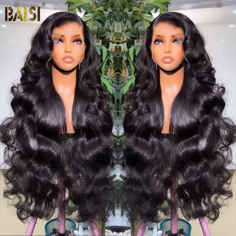 BAISI 13x4 Frontal Perruque Body Wave 28 Pouce 198€ + 1 Peigne Electrique gratuite En 100% Raw Hair