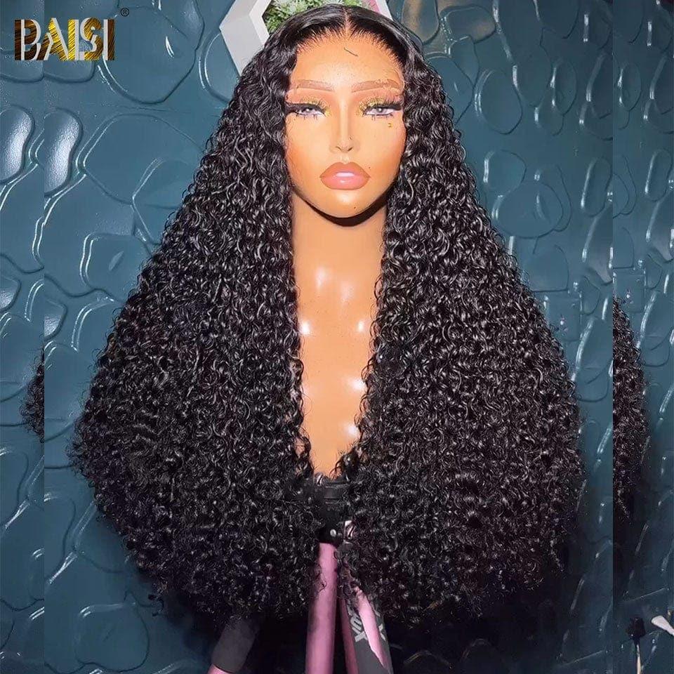 BAISI RAW HAIR 300% Volume grande lace Frontale 13X6 perruque Curly , Densité super pleine plus de 10 ans d'utilisation avec très bon soins B