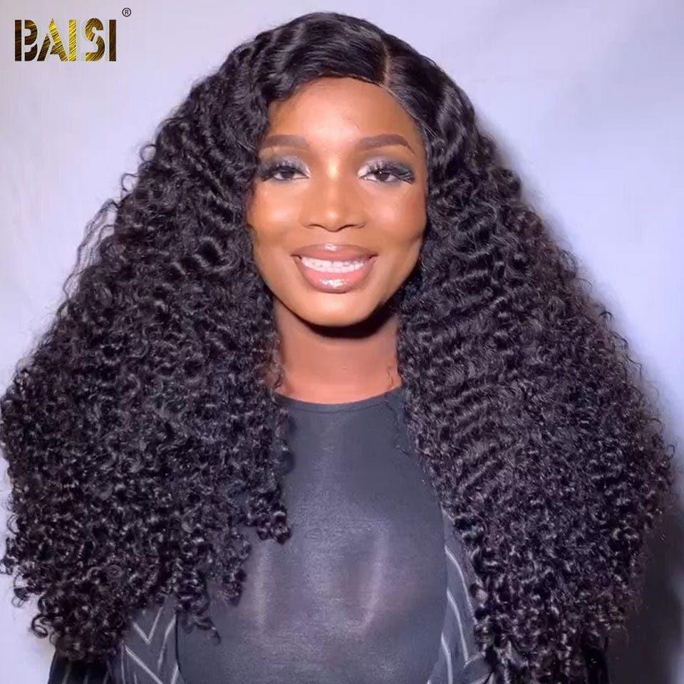 BAISI RAW HAIR 300% Volume grande renda frontal 13X6 peruca encaracolada, super densidade total mais de 10 anos de uso com muito bom cuidado Código: VIP100