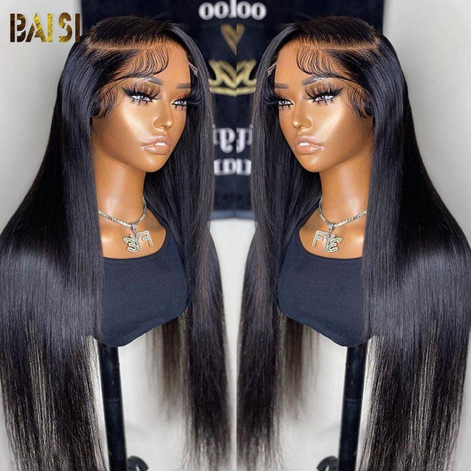 BAISI Achetez 1 + 1 Gratuite = 156€ 4x4 lace water wave 2 couleur ou 6 Perruques Soldes 496€ en 100% vrais cheveux humains