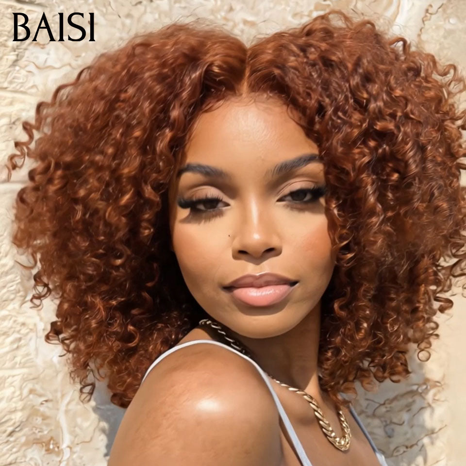 BAISI 1 marron curly wave 12p porter facilement ou Lot de 4 perruques Flash Offer PROMOTION 299€ 4 styles de perruques différents et Différentes couleurs en 100% vrais cheveux humains