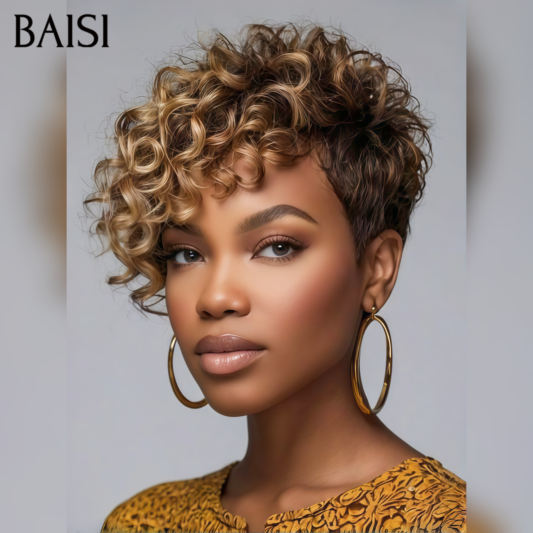 BAISI 1 carton coupe courte 220€ ou 3 Perruques Prix Grossite 220€ curly 14p + pixie 8p + coupe 6p Facile à Revendre en 100% Cheveux Humains