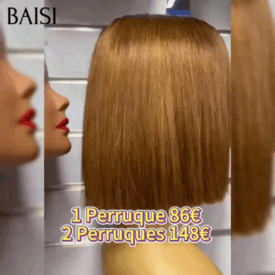 Venda flash BAISI 2 perucas em cabelo 100% humano real 149 euros (código: FR20)