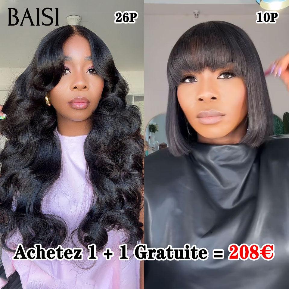 BAISI 2 Acquistati + 2 Gratis = 385€ in 100% capelli umani veri (nessun codice necessario)