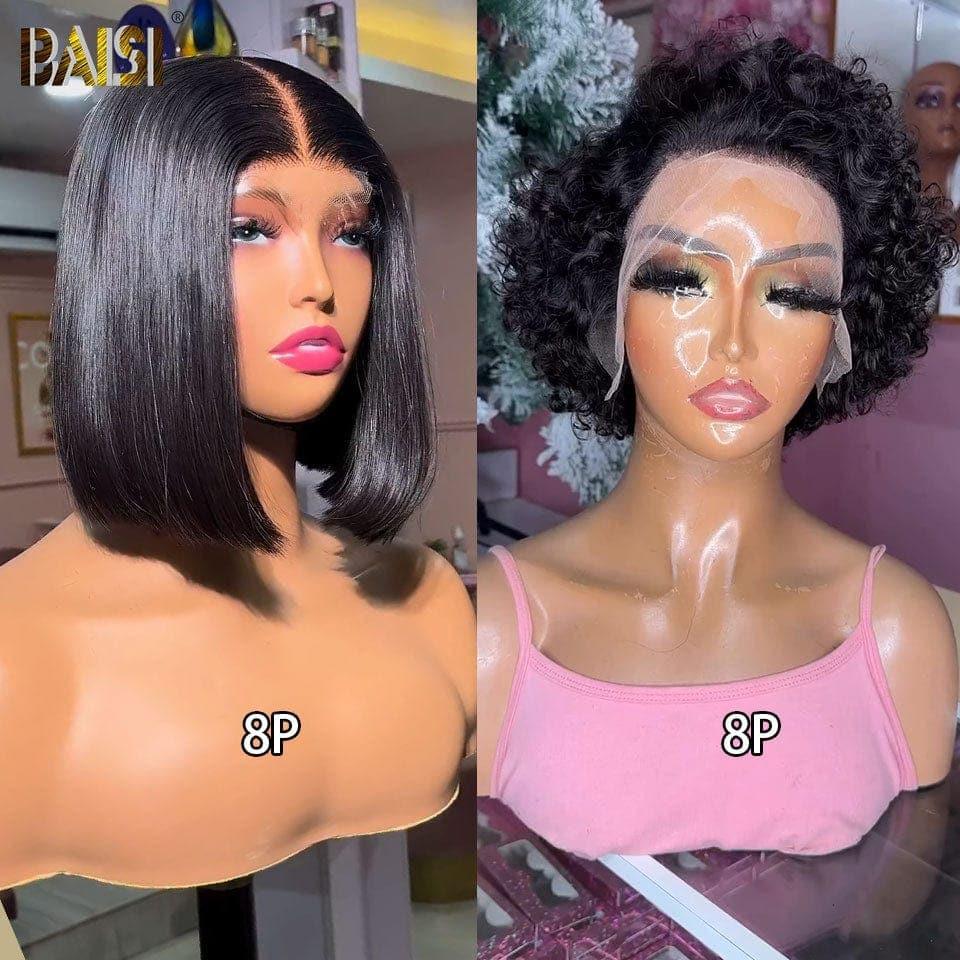 BAISI 2 perruques Lace Frontal ou 5X5 lace Perruque personnalisée en 100% vrais cheveux humains 138€