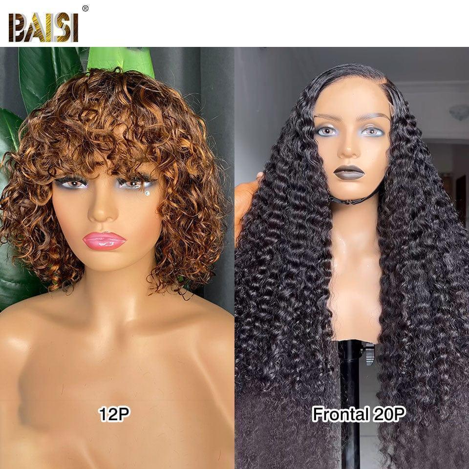 BAISI Achetez 1 + 1 Gratuite = 220€ Perruque 1 Perruque 360 Lace Ajustable 18 pouce 250% densité 169€ en 100% vrais cheveux humains