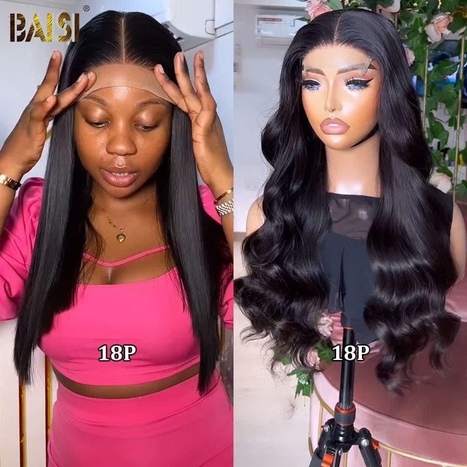 BAISI 2 Perruques = 149€ 4x4 lace closure 18 Pouces ou 2 Perruques Closure de Luxe 255€ Fabriquées par les cheveux double drawn en 100% vrais cheveux humains VIP100