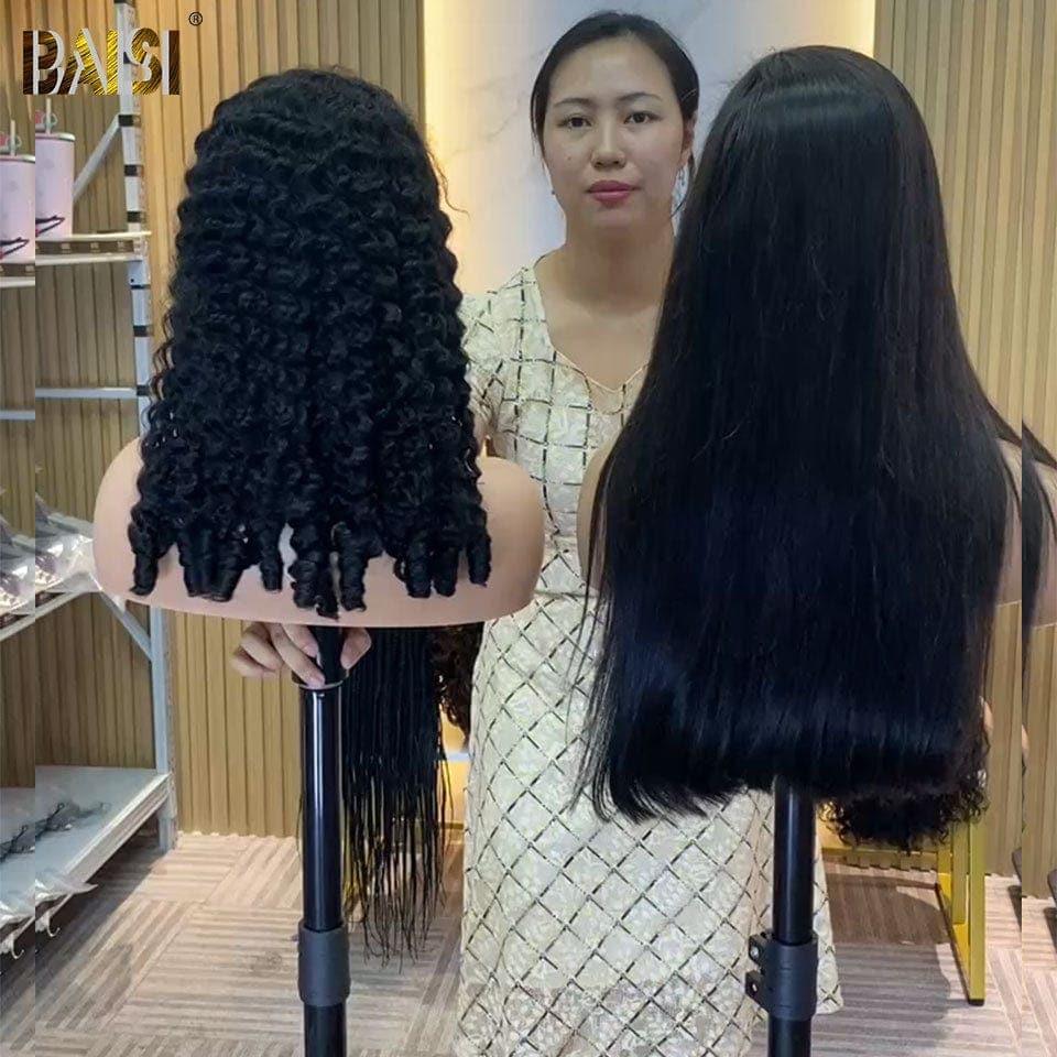 BAISI 4X4 lace closure Lisse 129€ 22 Pouces ou 2 Perruques Double Drawn 280€ Réduction avec code promo en 100% vrais cheveux humains Code: VIP100