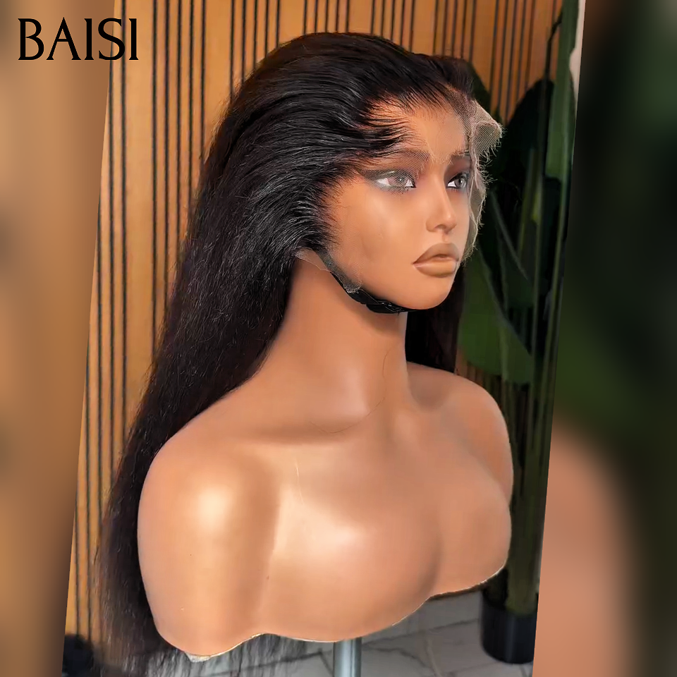 BAISI Perruques 13x4 Lace frontal Lisse 14 pouce Raw Hair plus 1  Lisseur PRO Gratuite 99€ PROMO Offre spéciale en 100% vrais cheveux humains