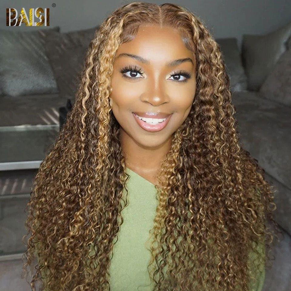 BAISI 2 Perruques 13X4 lace Lisse et deep wave 388€ Sans Colle Facile à Porter en 100% vrais cheveux humains Lace déjà couper Code : FR20