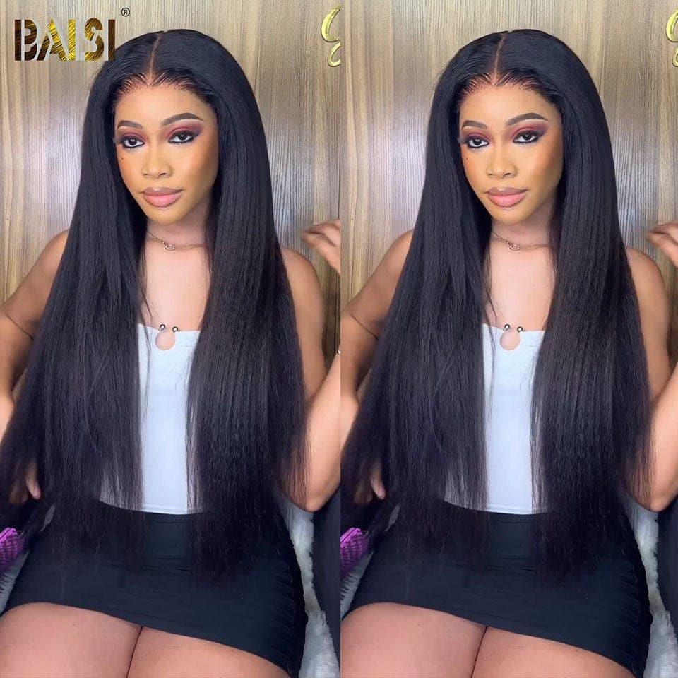 BAISI 2 Frontal Wigs €340 Glueless Easy to Wear in 100% real human hair Lace already cut Code: FR20