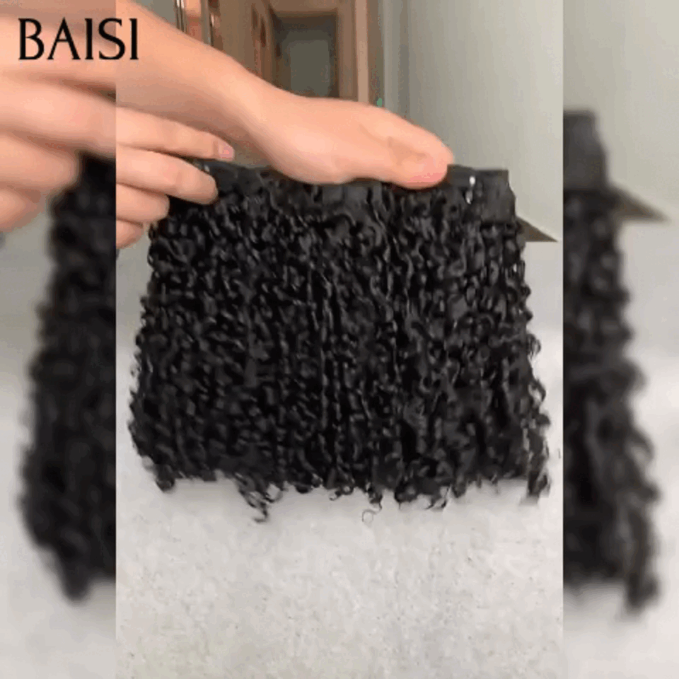 O cabelo da bola de BAISI 12A 3 tece Brown 4# na onda 100% do corpo do cabelo humano