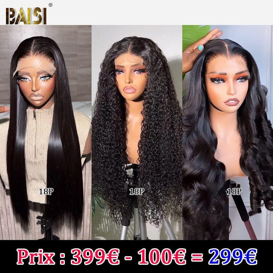 BAISI Set 3 parrucche in capelli veri 100% veri 299 euro Codice: VIP100