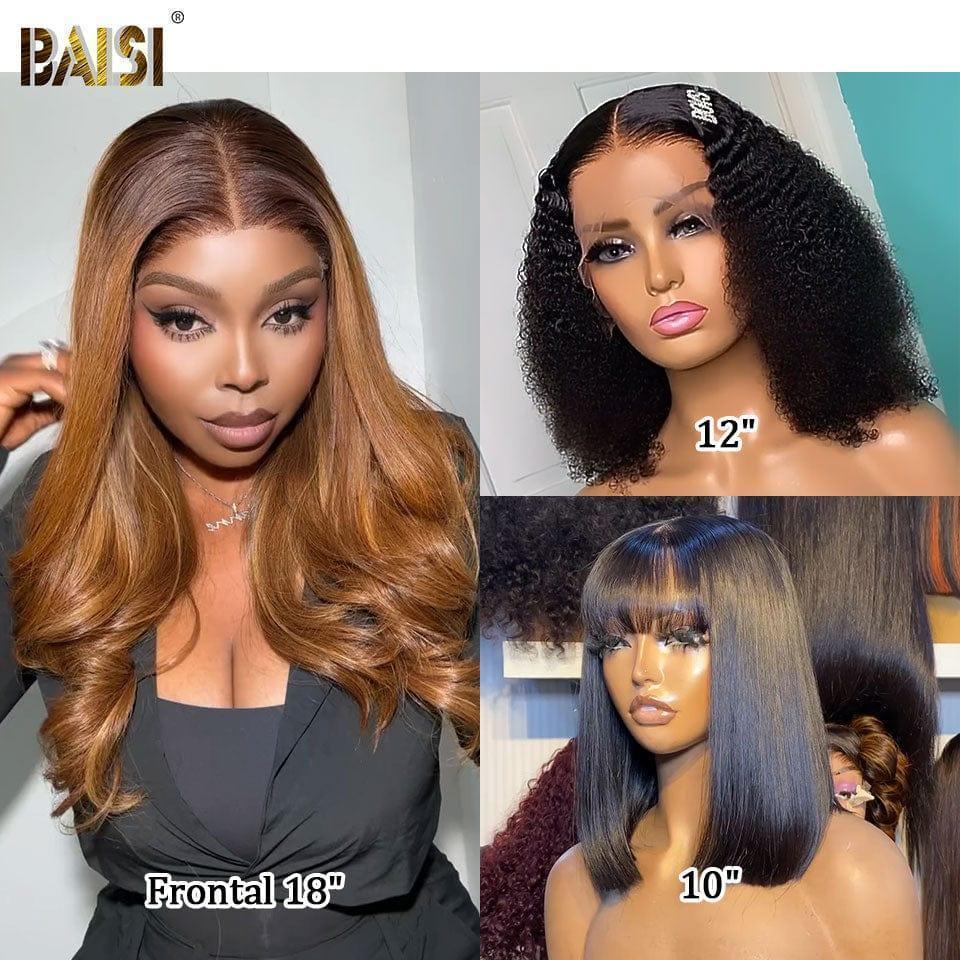 BAISI 13X4 lace frontal curly wave 12 pouces 68€ ou vente flash 3 perruques 319€ en 100% vrais cheveux humains