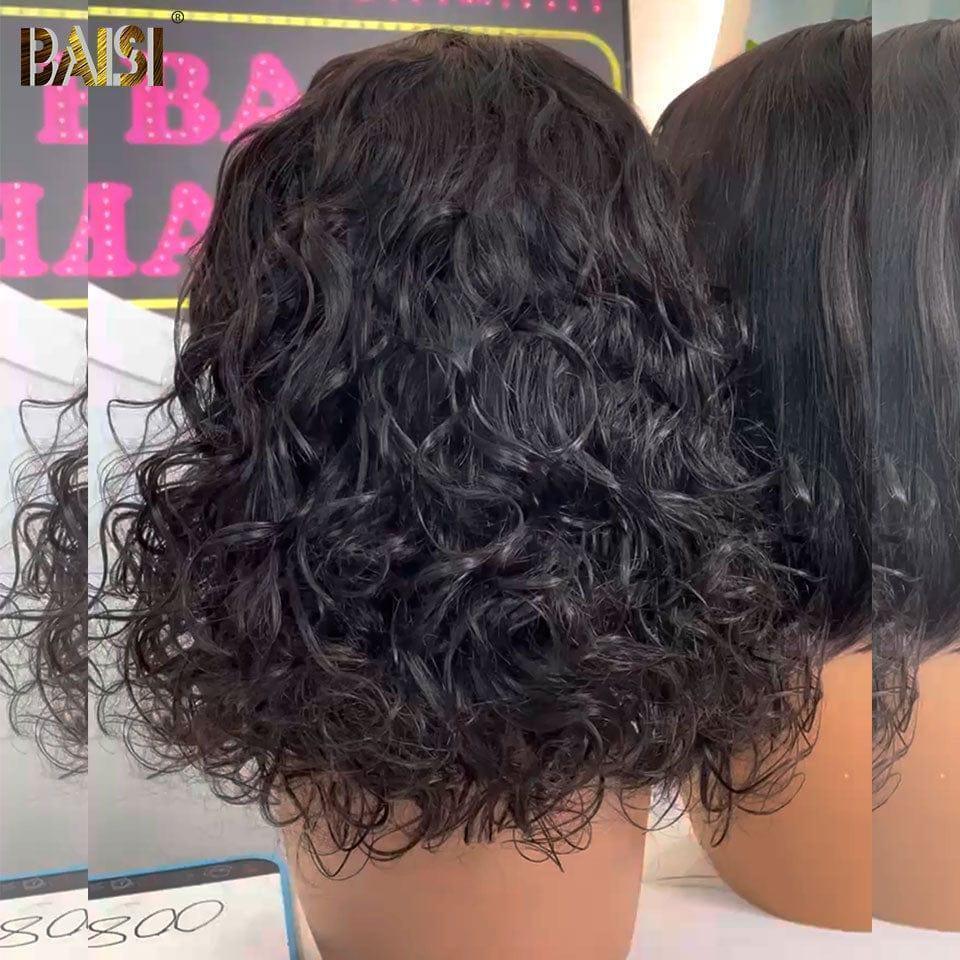 BAISI 3 Perruques pour revendre 299€  curly wave et Lisse et 065C Noir  en 100% vrais cheveux humains VIP100