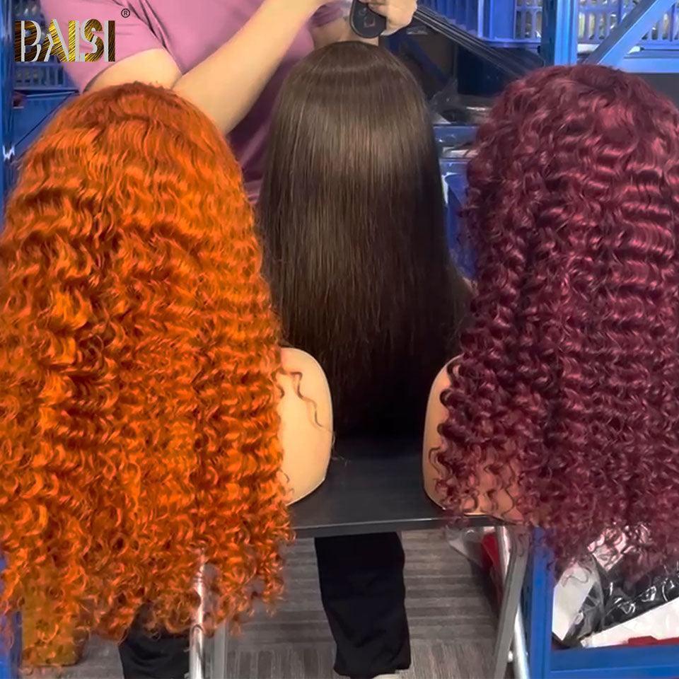 BAISI HAIR FR 13X4 Lote de 3 perucas 18 polegadas na cor marrom ou laranja ou 99J 400€ em cabelo 100% humano VIP100