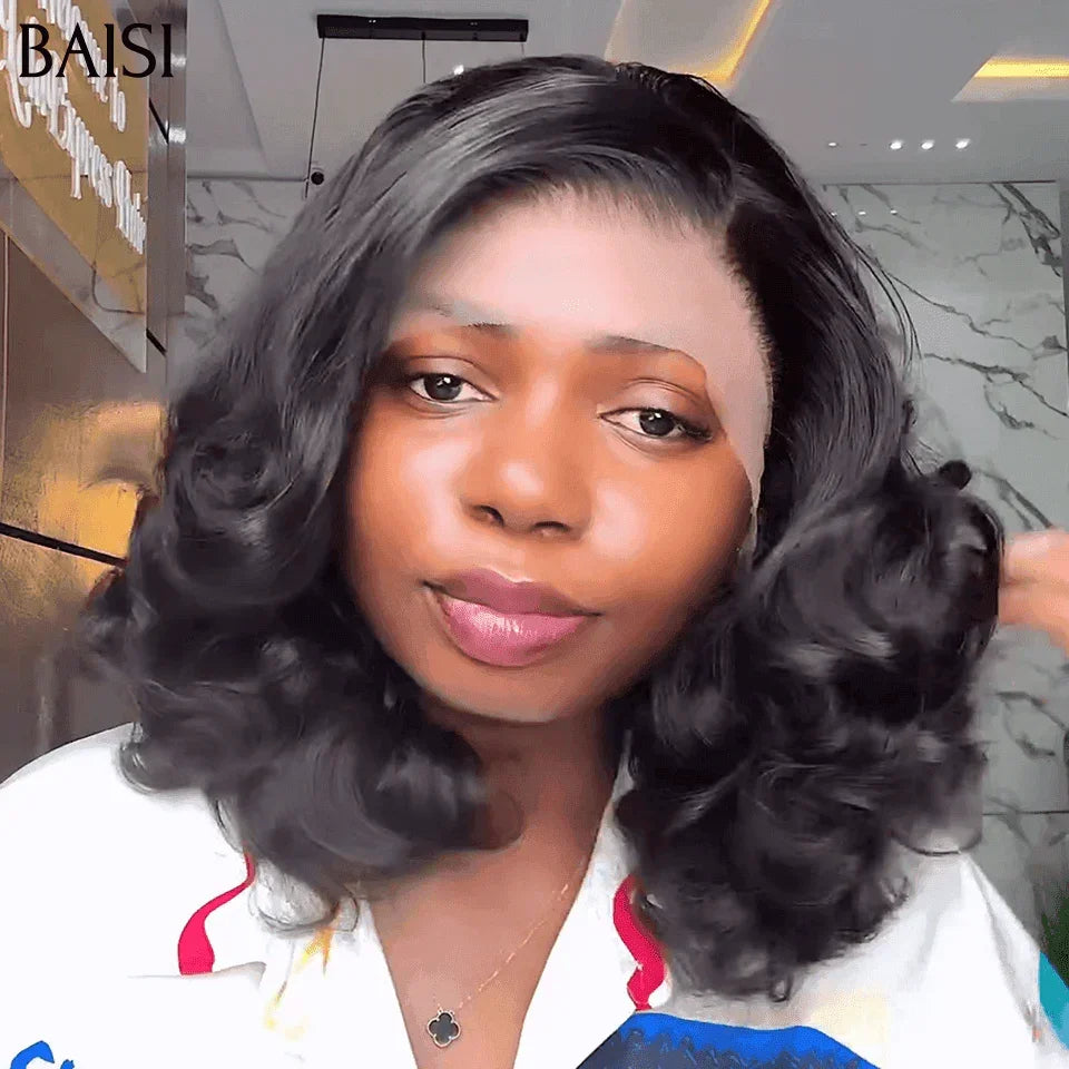 BAISI BLACK FRIDAY PROMO 100€ 13x4 Frontal Perruque de Luxe Bouncy curl 100% raw hair 065C BS65