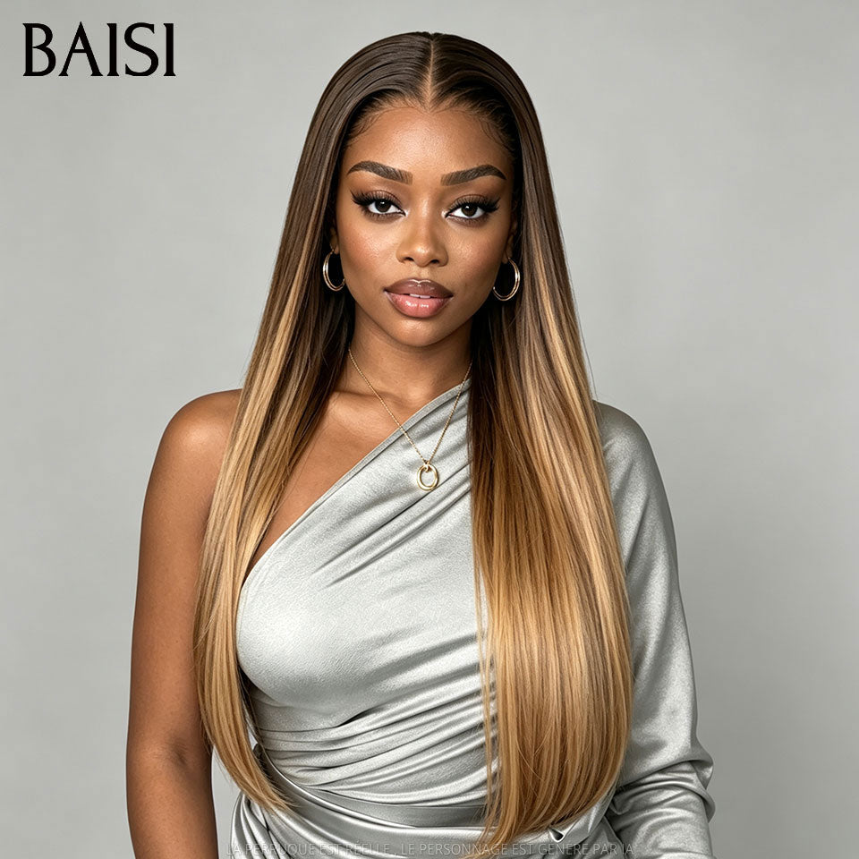 BAISI  3 perruques en gros 239€ ou 4 Perruques SDD BONE STRAIGHT 100% Vietnam hair 400€  Moitié Prix 2X6 lace 30 pouces en 4 Couleurs Bordeaux 1BT99J# et Marron 4/27# et orange 4/350# et noir 1B# DE luxe 250% densité en 100% vrais cheveux humains MP50