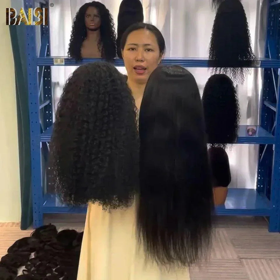 BAISI  lace Frontale 13X4 lace lisse 24 pouces  138€ ou 13X6 perruque Lisse ou curly 20 Pouce à  moitié prix en 24H 190€ en 100% cheveux humains