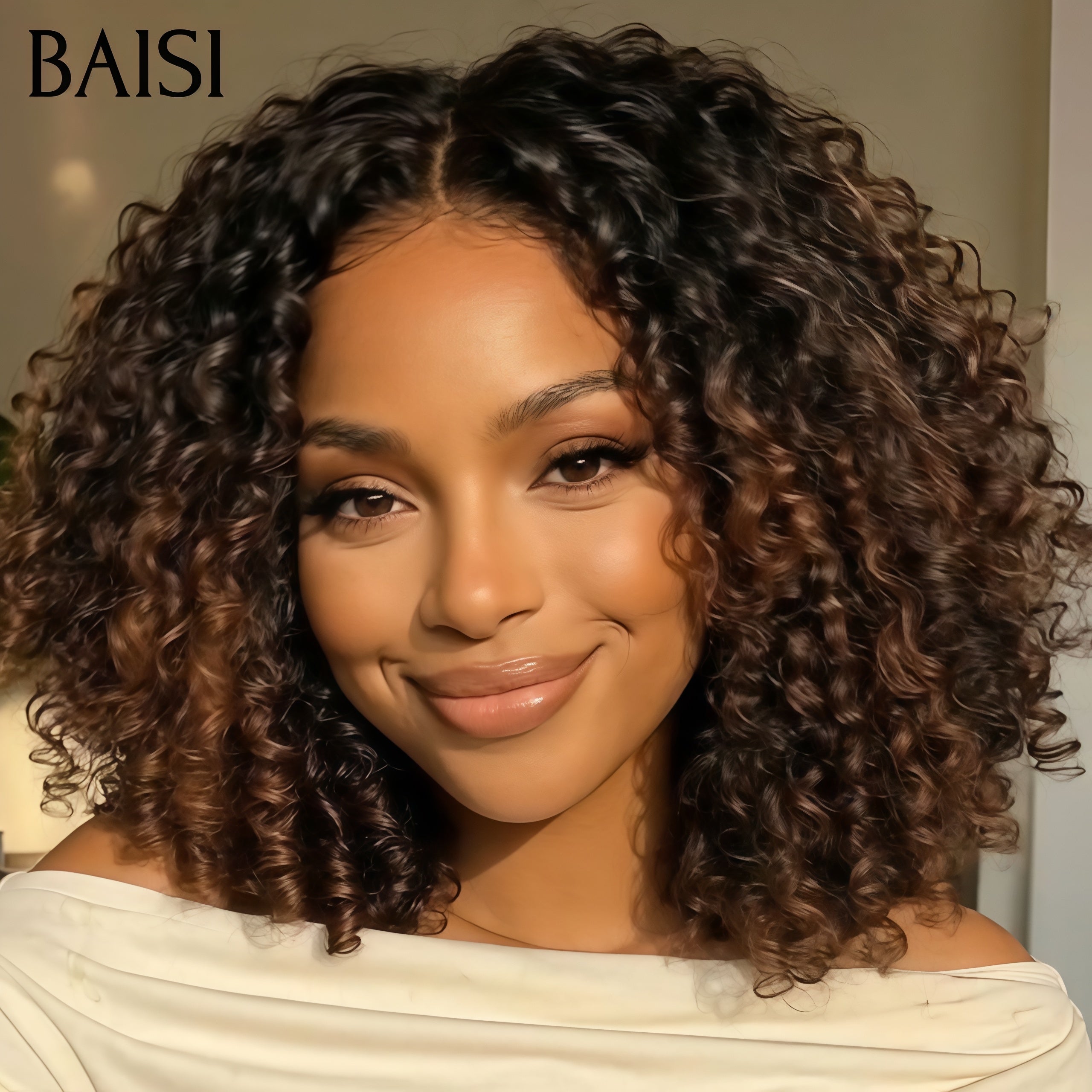 BAISI HAIR FR  2 Bonne Qualité 239€ perruques top recommandées ou 2 Perruques 109€ moitié prix 2x4 lace Lisse avec Frange 8 Pouces et 4x4 Lisse 10 Pouces en 100% Cheveux Humains mp50