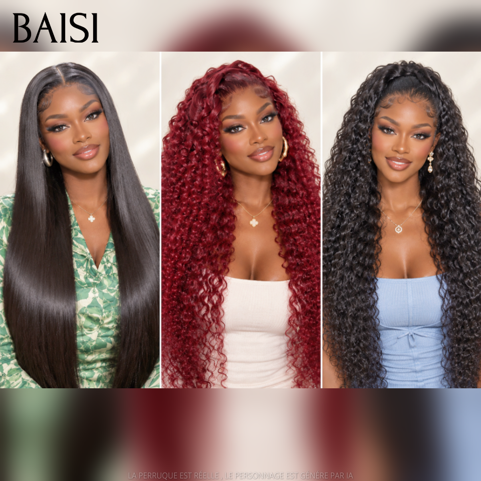 BAISI Vente En Gros 3 Perruques Longues 20 Pouces à Partir de 239€ Seulement Très Facile A Revendre en 100% Cheveux humains