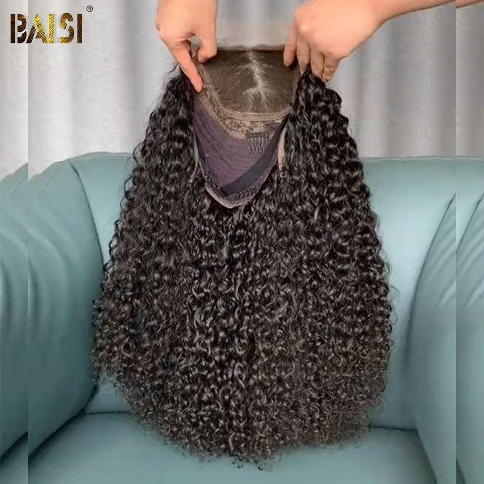 BAISI BLACK FRIDAY PROMO 4x4 Closure Human Hair Wig For Black Women