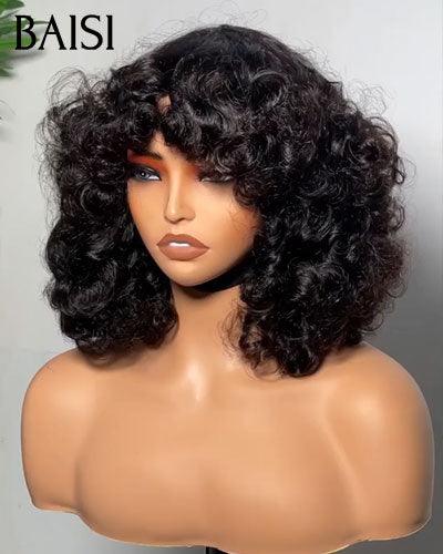BAISI RAW HAIR 300% Volume grande renda frontal 13X6 peruca encaracolada, super densidade total mais de 10 anos de uso com muito bom cuidado Código: VIP100