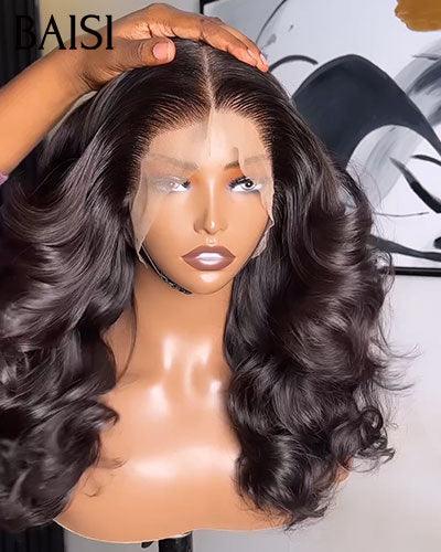 BAISI SDD Perruques de Luxe Haute Qualité Body Wave A2 Fabriquées par les cheveux double drawn mèches vièges volume 250% densité  plus de 20 ans d' utilisations