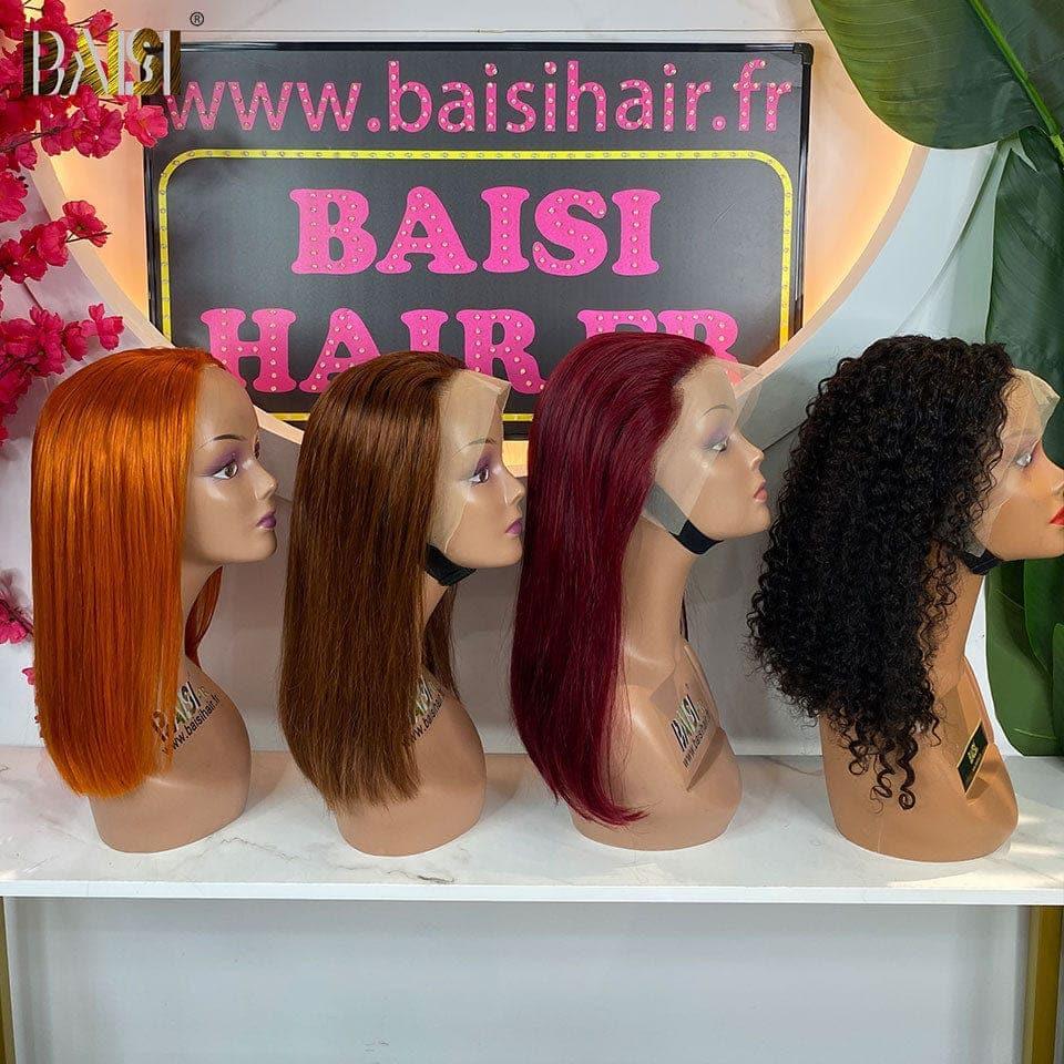 BAISI 4 Wigs in FRANCE €300 Promotional PRICE in 100% real human hair, Code: FR20