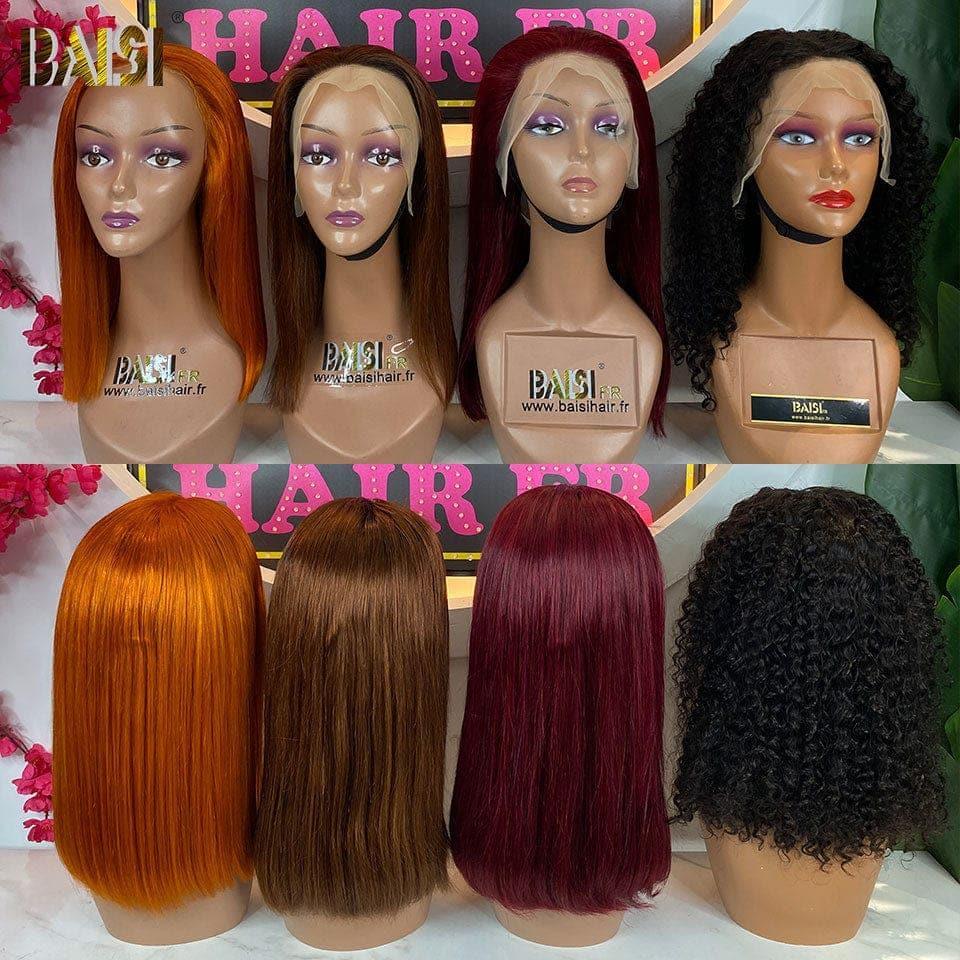 BAISI 4 Wigs in FRANCE €300 Promotional PRICE in 100% real human hair, Code: FR20