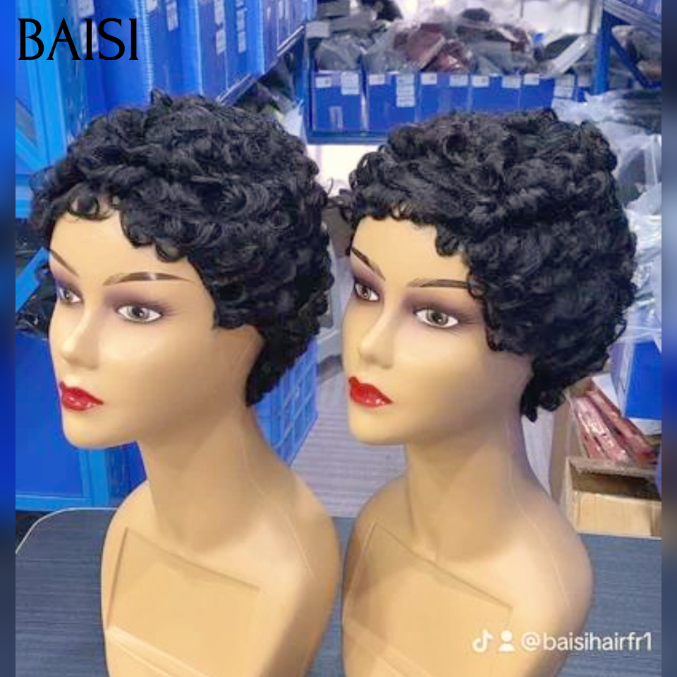 BAISI Lot De Perruque Ventes En Gros 2 Perruques 50€ En 100%  vrais Cheveux Humains FR38