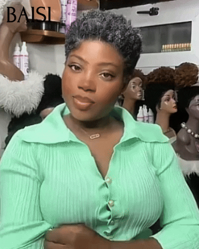 BAISI 13X4 Straight Bob Wig In Brown #4 Pre-Plucked No Glue Needed in 100% Raw Hair Lace Already Cut