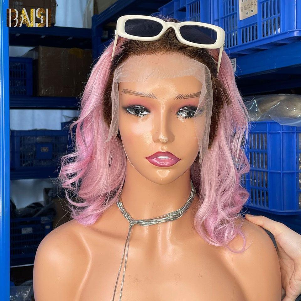 BAISI 13x4 Peruca Frontal cachos grandes 12 polegadas 4 Cores Vietnam Cabelo 300% densidade mais de 20 anos de uso FR20