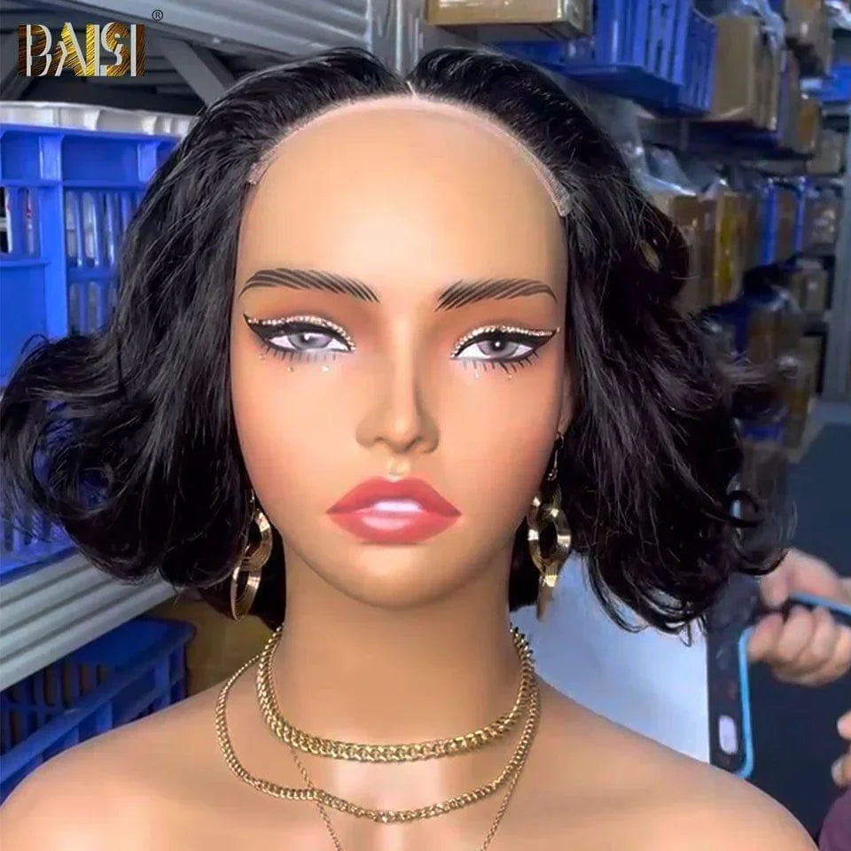 BAISI Achetez 2 perruques minimum au prix d'usine fournisseur en France TVA 0€ 48H arrivé Closure 5X5 Perruque boucles Naturelle 200% densité