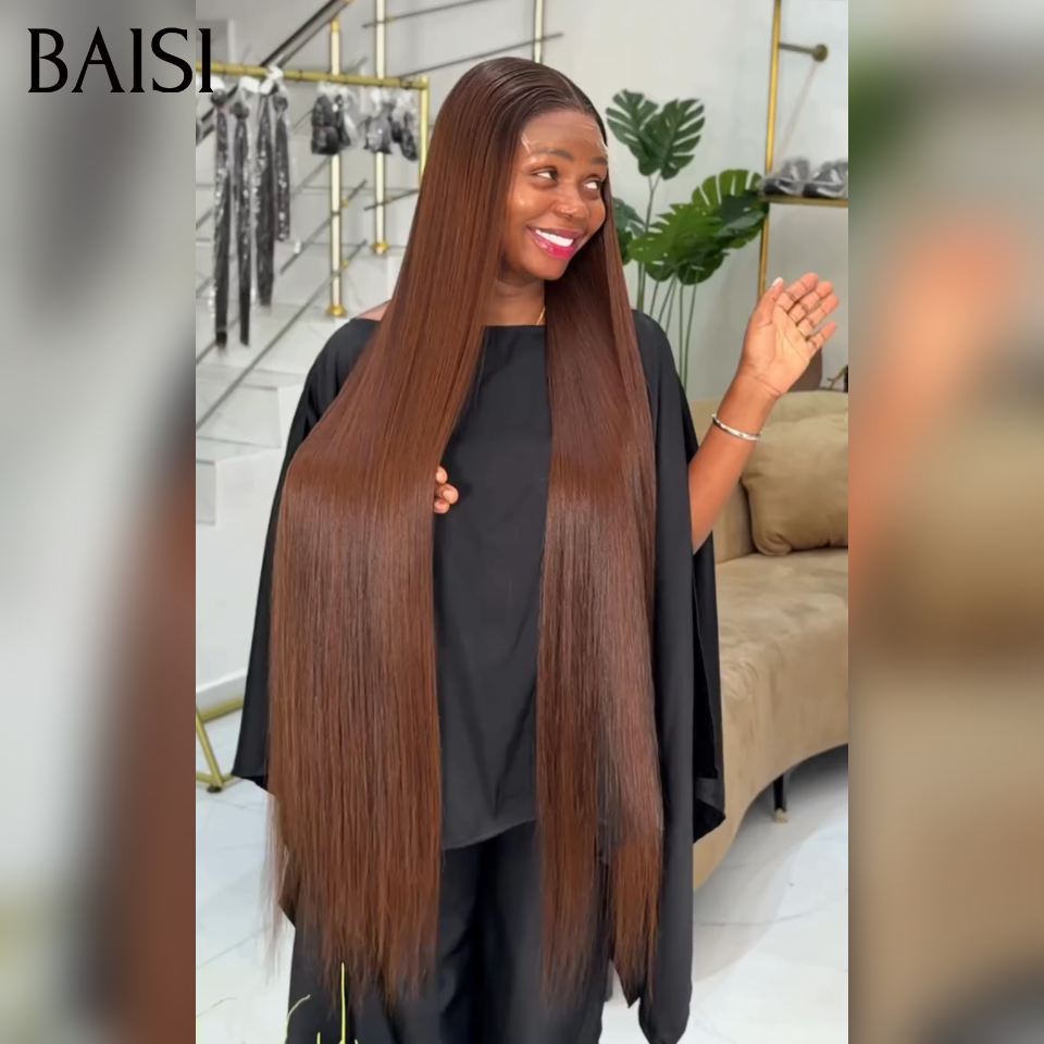 13x4 lace frontal Perruque Lisse 18 pouce 99€ raw hair marron 100% bonne qualité en 100% Cheveux Humains