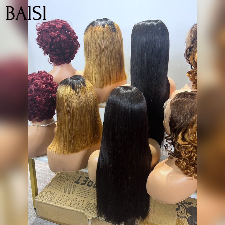 BAISI vente flash 5 Perruques 399€ en France Lisse et egg wave Moitié Prix 100%  human hair