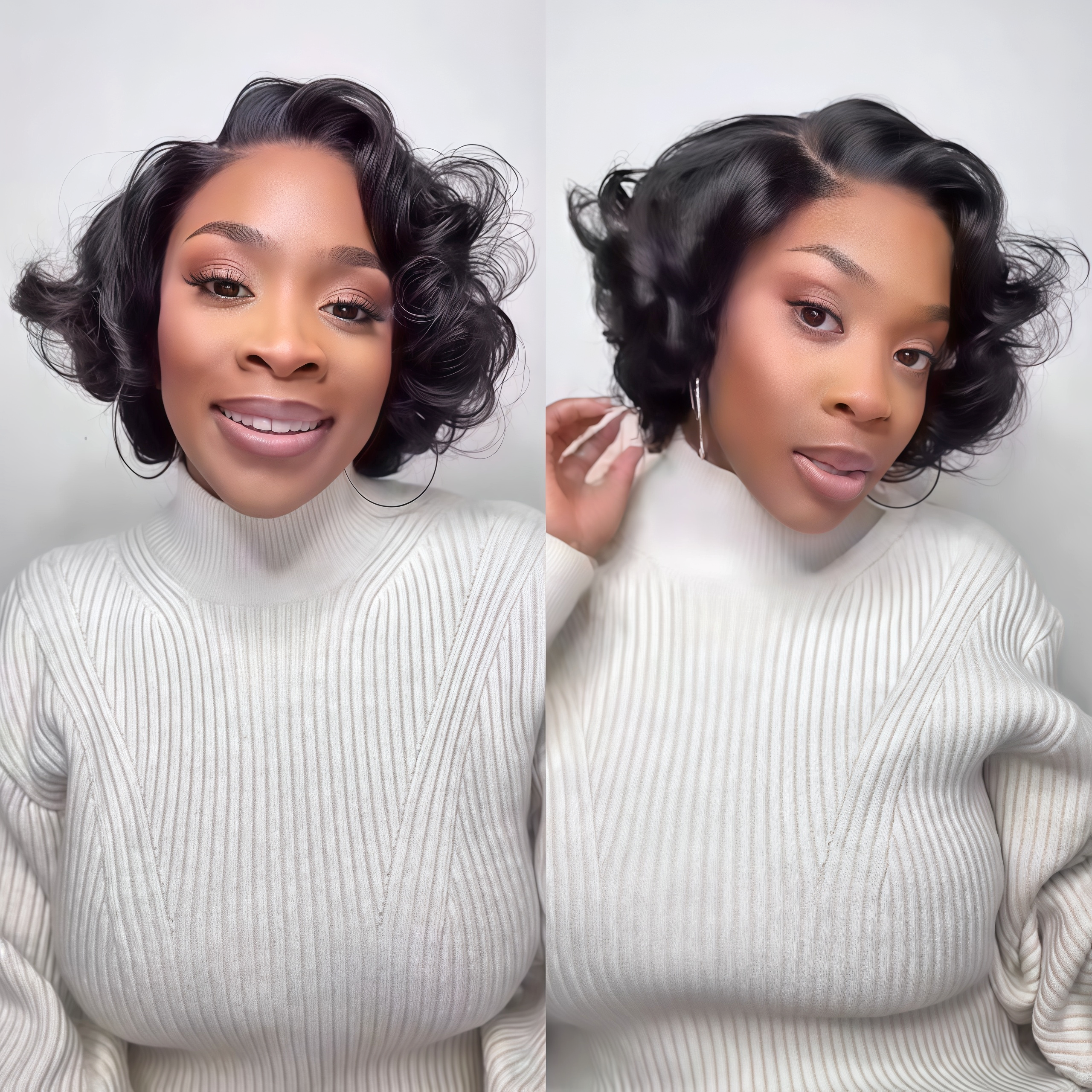 BAISI Peruca Bob Afro Curl T-Part sem cola, 12 polegadas, mel e preto 1BT27#, 86€ ou metade do preço em 100% cabelo humano