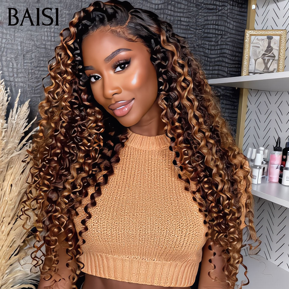 BAISI 2 perucas por grosso 359€ (longas+volumosas) ou 3 perucas em direto 129€ curly wave pixie e 5x5 lace egg wave e sem cola pixie ou PROMO metade do preço 49€ Peruca T Part Lace Pixie na cor castanho 4# 100% cabelo humano MP50