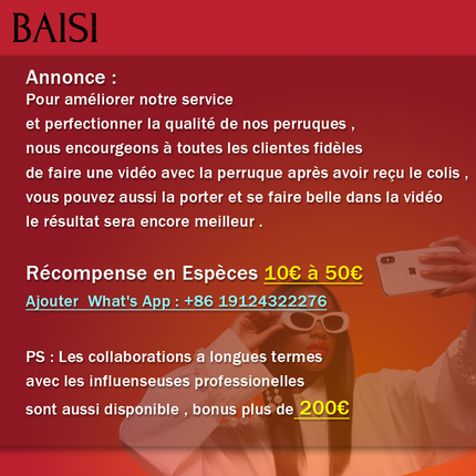 BAISI 13x4 lace Perruque Coiffée Bob Lisse Avec Frange Couleur Marron Noir 1B4#  139€ Pas Besoin de Colle Installation Facile Modèle Très En Vogue en 100% Cheveux Humains